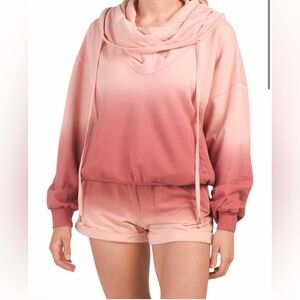 Young Fabulous & Broke Piper Cowl Hoodie and Shorts set
